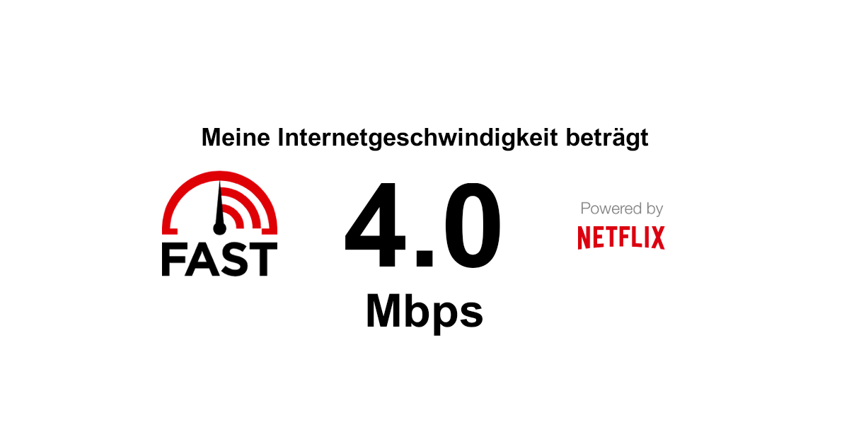 Internet-Geschwindigkeitstest | Fast.com