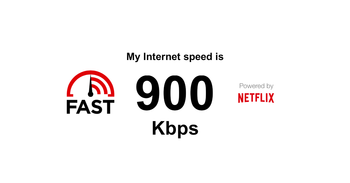 Internet speed test