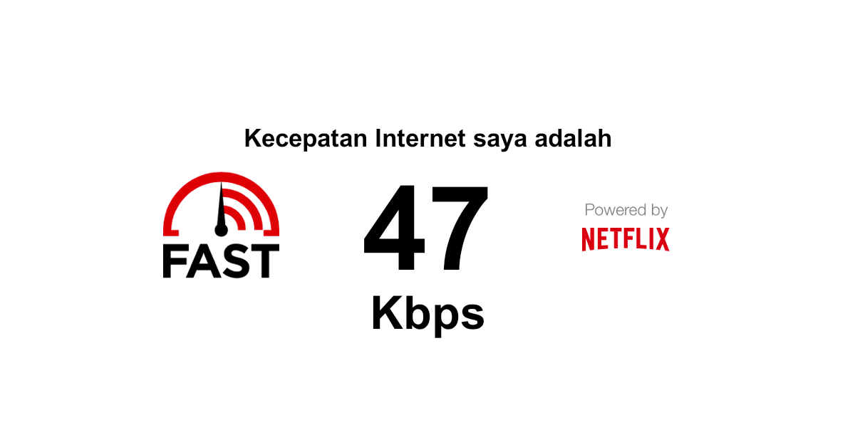 Uji Kecepatan Internet | Fast.com