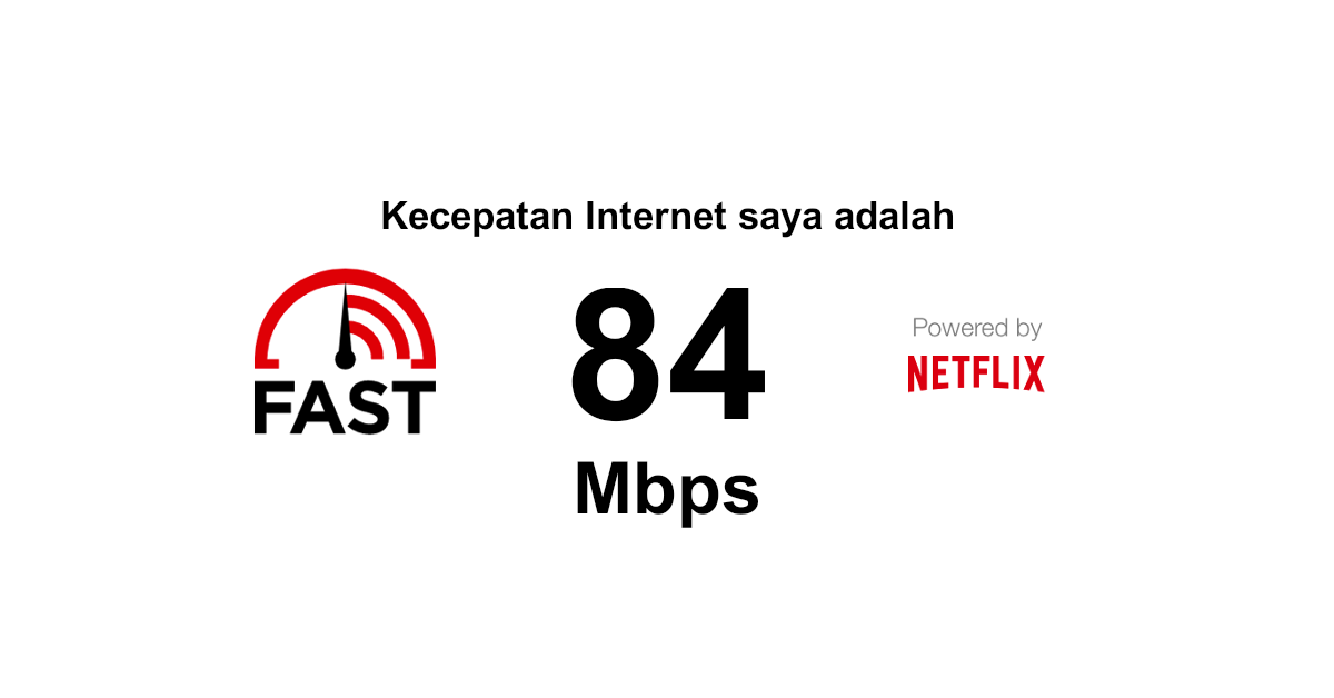 Uji Kecepatan Internet | Fast.com